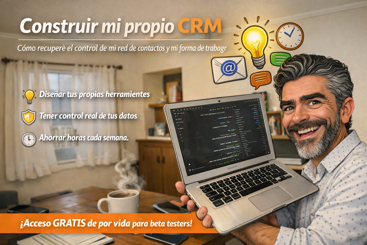 Construir mi propio CRM: cómo recuperé el control de mi red de contactos y mi forma de trabajar